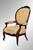 SOLD Antique Victorian Floral Basket Carved Gent's Chair