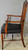 SOLD Set of 6 Oak Dining Chairs with Leather Seats