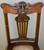 SOLD  Set of 6 Oak Unusual Carved Face Dining Chairs