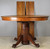 SOLD Round Tiger Sawn Oak Claw Foot Dining Table – 2 Leaves