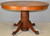 SOLD Round Tiger Sawn Oak Claw Foot Dining Table – 2 Leaves