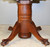 SOLD Round Tiger Sawn Oak Claw Foot Dining Table – 2 Leaves