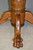 SOLD Victorian Oak Claw Foot Dining Table 42” Fully Refinished