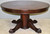 SOLD Antique Dining Table, Antique Round Large Mahogany Banquet Table Ball & Claw Base – Opens 10 Feet