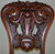 SOLD Mahogany Northwind Face Carved Desk Chair