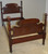 SOLD Mahogany Twin Pineapple Poster Bed