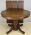 SOLD Round Oak Table with 3 leaves – 1910s