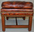SOLD Large Leather Footstool Hassock