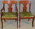 SOLD Set of 7 Mahogany Empire Style Dining Chairs