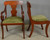 SOLD Set of 7 Mahogany Empire Style Dining Chairs