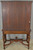 SOLD Carved Walnut Bar Cabinet