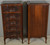SOLD Pair of Walnut Carved Five Drawer Marble Top Bedside Stands – Outstanding