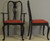 SOLD Set of 8 Black Lacquer Chippendale Dining Chairs – Twin Arms