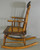 SOLD Victorian Oak Press Back Children’s Rocker – FREE SHIPPING