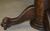 SOLD Victorian Oak Split Base Banquet Table Claw Foot 54 Inch Opens 10 Feet