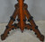 SOLD Victorian Incise Carved Walnut Plant Stand Lamp Table