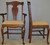 SOLD Set of 6 Oak Formal Queen Anne Dining Chairs