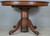 SOLD Round Oak Claw Foot Victorian Banquet Table w/4 Leaves – Opens 100 Inches