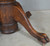 SOLD Round Oak Claw Foot Victorian Banquet Table w/4 Leaves – Opens 100 Inches