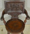 SOLD Rare Solid Oak Monastery Carved Parlor Suite