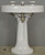 SOLD Victorian Oval Pedestal Sink by Standard