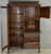 SOLD Victorian Oak Curved Glass Side by Side Secretary Desk