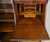 SOLD Victorian Oak Curved Glass Side by Side Secretary Desk