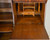 SOLD Victorian Oak Curved Glass Side by Side Secretary Desk