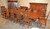 SOLD Heavily Carved 16 Piece Oak Dining Set by Berkey & Gay