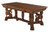SOLD Oak R.J.Horner Carved Standing Griffin Library Table