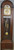 SOLD Mahogany Double Weight Grandfather Clock with Chimes
