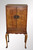 SOLD Antique Chippendale Burl Walnut Cocktail Bar