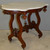SOLD Victorian Carved with Floral Baskets Marble Top Parlor Stand