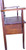 SOLD Oak Carved Lift Seat Bevel Glass Hall Tree
