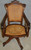 SOLD Victorian Burl Walnut Swivel Tilt Office Chair