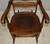 SOLD Tall Oak Solid Seat Rocking Chair