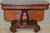 SOLD Flame Mahogany Empire Drop Leaf Unusual Table - Pre-Civil War