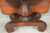 SOLD Flame Mahogany Empire Drop Leaf Unusual Table - Pre-Civil War