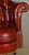 SOLD Red Leather Executive Swivel Office Chair by Kittinger