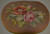 SOLD Antique Oval French Needlepoint Footstool – FREE SHIPPING
