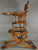 SOLD Oak Children’s Press Back Up and Down High Chair