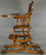SOLD Oak Children’s Press Back Up and Down High Chair