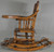 SOLD Oak Children’s Press Back Up and Down High Chair