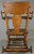 SOLD Oak Children’s Press Back Up and Down High Chair