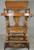 SOLD Oak Children’s Press Back Up and Down High Chair