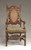 SOLD Carved Oak Arm Chair