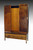 SOLD Oak Bevel Glass Wardrobe