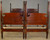 SOLD Pair of Unbelievable Solid Mahogany Extra Tall Twin Poster Beds