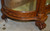 SOLD Victorian Oak Carved Pillar Claw Foot Mirror Back China Cabinet