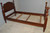 SOLD Pair of Mahogany Twin Size Cannonball Poster Beds